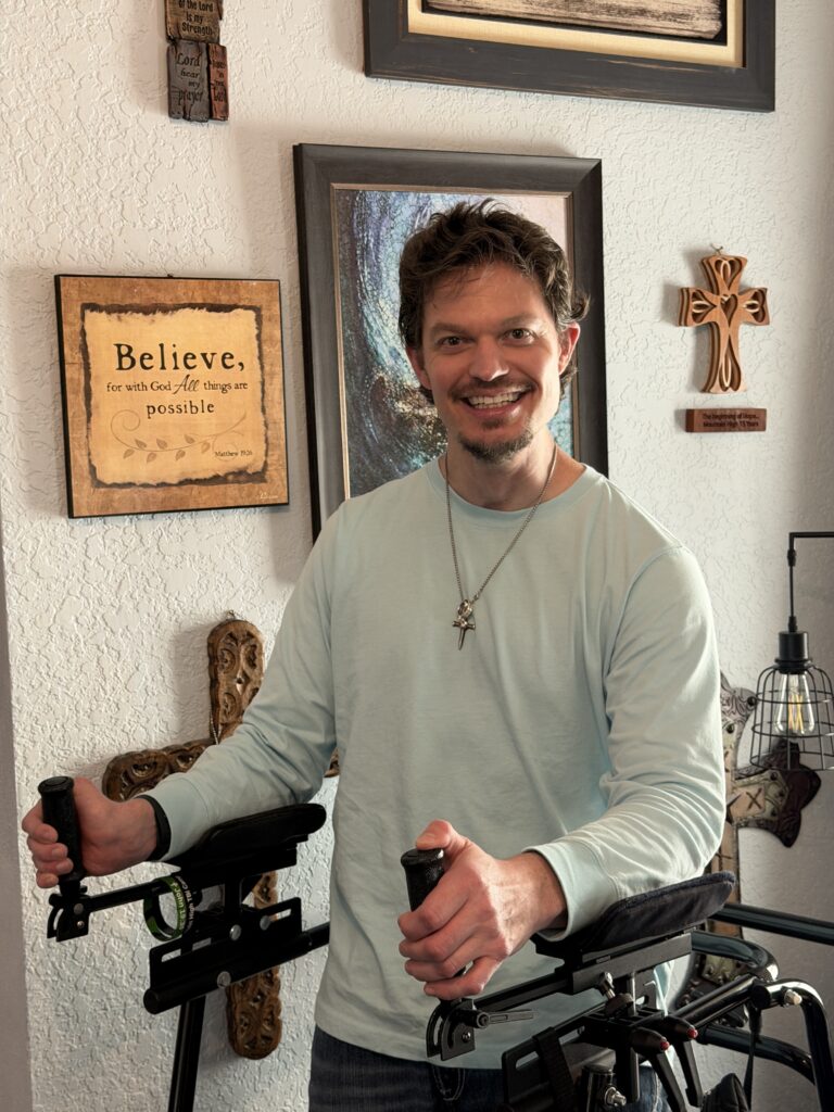 Sean at home.